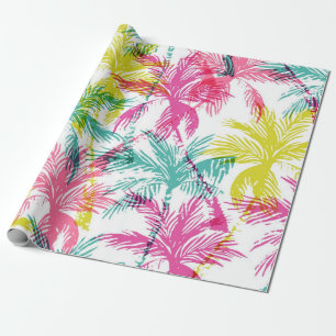Papel De Presente Padrão da palmeira