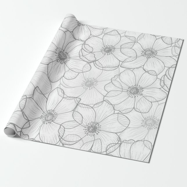 Papel De Presente Padrão da ventoinha (Desenrolado)