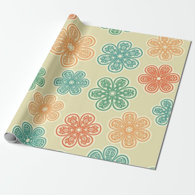 Papel De Presente Padrão da ventoinha (Desenrolado)