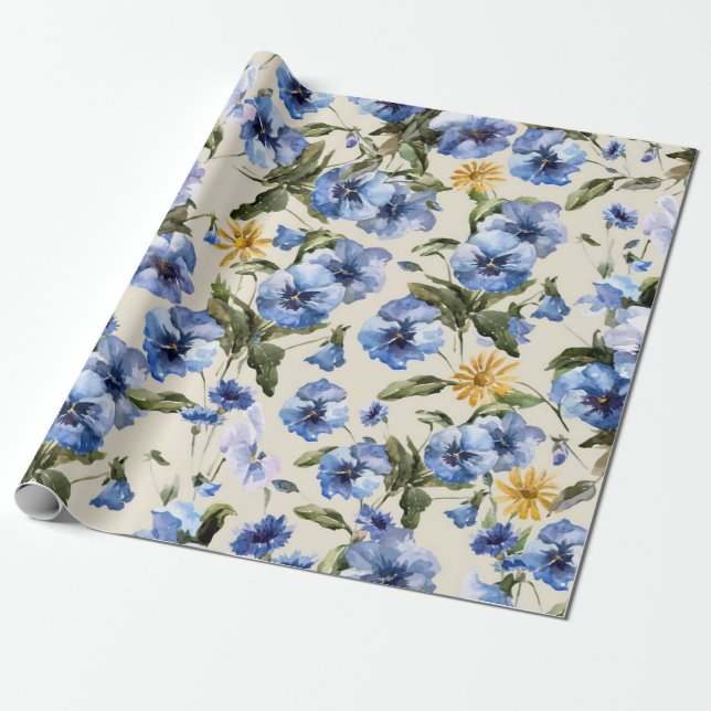 Papel De Presente Padrão da ventoinha (Desenrolado)