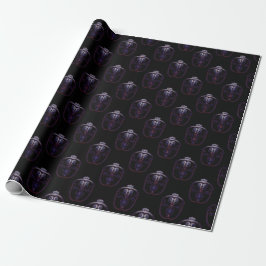 Papel De Presente Padrão Damask