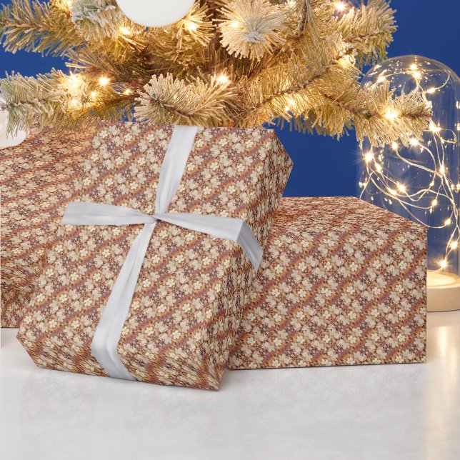 Papel De Presente Padrão das folhas de outono (Feriados)