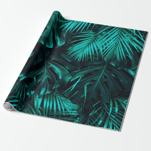Papel De Presente Padrão das folhas tropicais