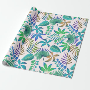 Papel De Presente Padrão das folhas tropicais