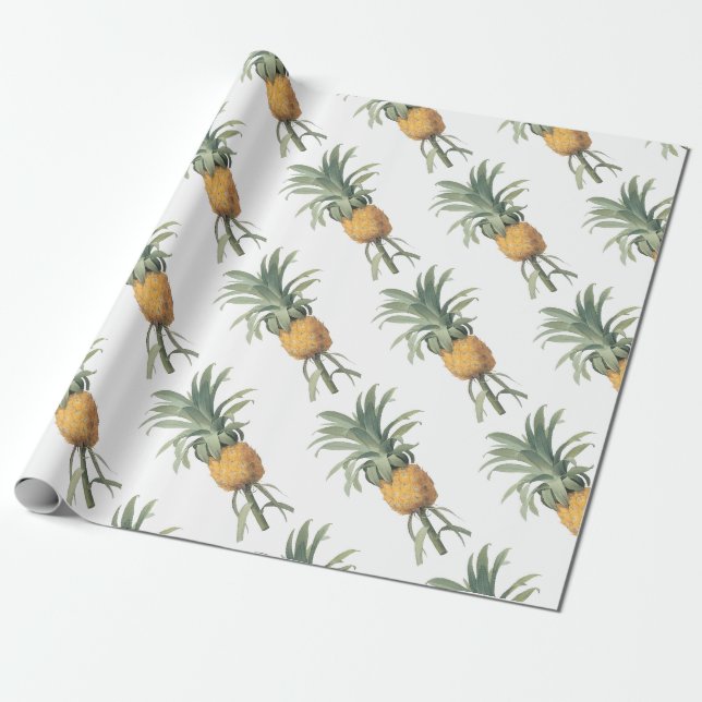 Papel De Presente Padrão de Abacaxi (Desenrolado)