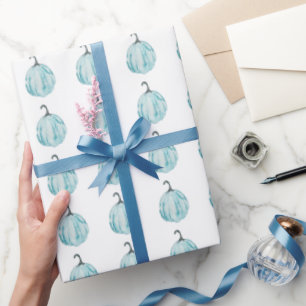Papel De Presente Padrão de Abóbora de Aquarela