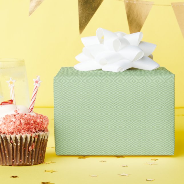 Papel De Presente Padrão de Abobrinha com Listras Verdes (Festa de aniversário)