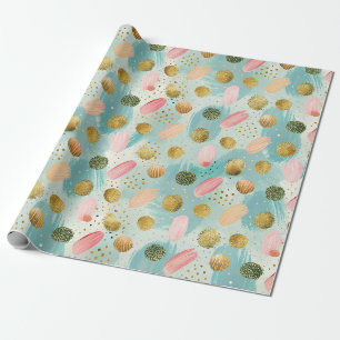 Papel De Presente Padrão de Abstrato de Glitter Pastel Confetti (2)
