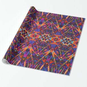 Papel De Presente Padrão De Abstrato De Manchas De Vidro