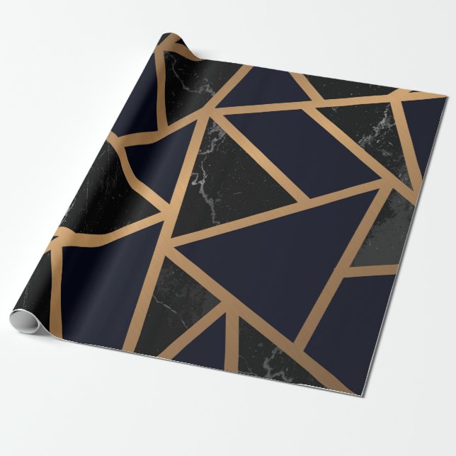 Papel De Presente Padrão de Abstrato geométrico (Desenrolado)