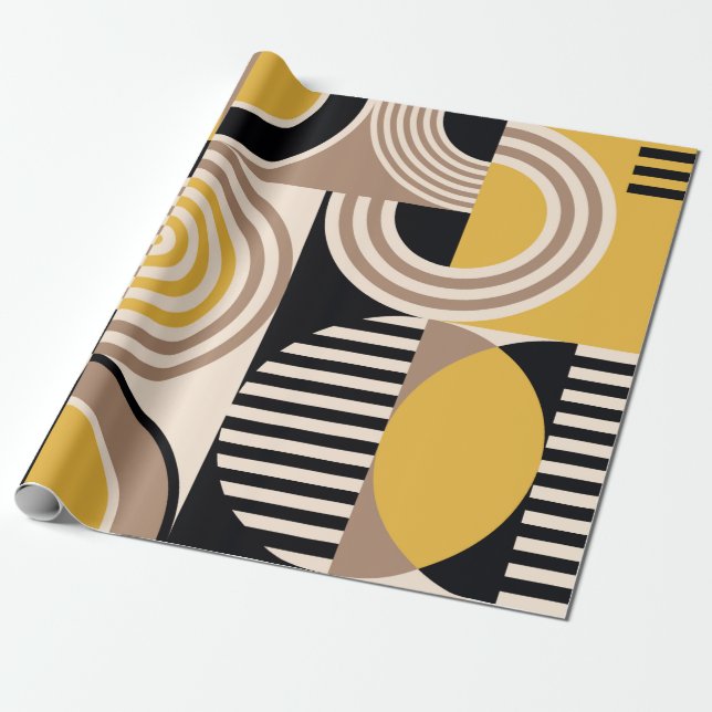 Papel De Presente Padrão de abstrato geométrico moderno. Design de V (Desenrolado)