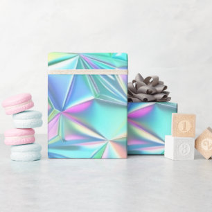 Papel De Presente Padrão de Abstrato holográfico