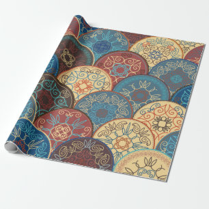 Papel De Presente Padrão de abstrato sem costura de abstra de cor d