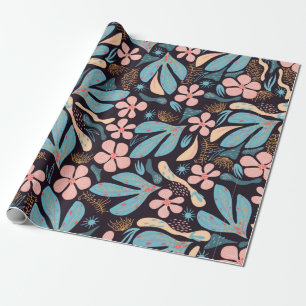 Papel De Presente Padrão de abstrato sem costura, motivo floral, fu