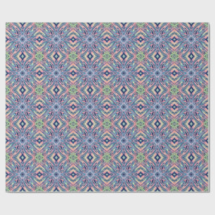 Papel De Presente padrão de ágata de coral oceânico