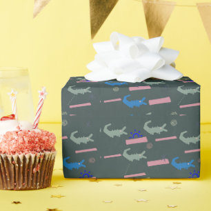 Papel De Presente Padrão de Alligador