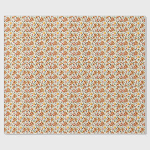 Papel De Presente Padrão de Amante de Pizza Pepperoni - Festa de Piz