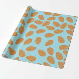 Papel De Presente Padrão de amêndoa