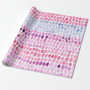 Papel De Presente Padrão de aquarela listrada sem costura. Rosa e c