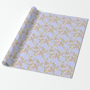 Papel De Presente Padrão de Aquicultura de Maçã Flor