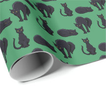 Padrão de Arte de Pixel de Halloween em Gatos Pret