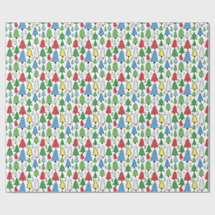 Papel De Presente padrão de árvore