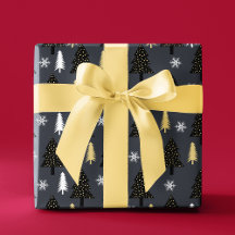 Padrão de Árvore de Natal Moderna do Chic Luxury