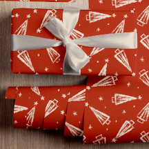 Padrão de Árvore de Natal Vermelho