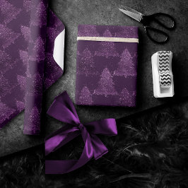 Papel De Presente Padrão de Árvore Moody | Pró Profundo de Natal Rox