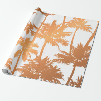 Papel De Presente Padrão de Árvore Palm