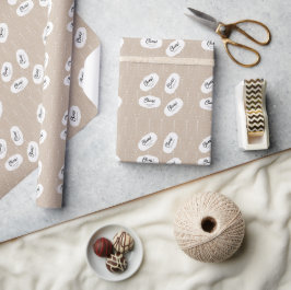 Papel De Presente Padrão de árvore simples moderno