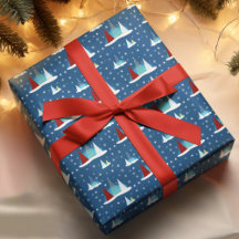 Padrão de Árvores de Férias Feliz de inverno Moder