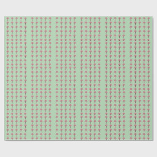 Papel De Presente Padrão de Árvores Rosa