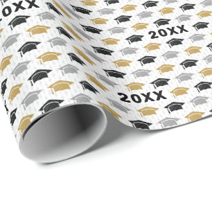 Papel De Presente Padrão de avaliação de Boné de formatura de an