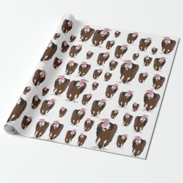 Papel De Presente Padrão de Aves Abutre