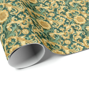 Papel De Presente Padrão de azulejos fofo elegante