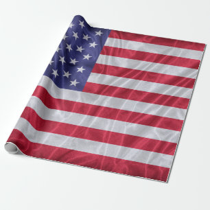 Papel De Presente Padrão de bandeira dos Estados Unidos na textura d