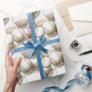 Papel De Presente Padrão de baseball em todas as ocasiões