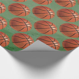 Papel De Presente Padrão de basquete