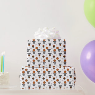Papel De Presente Padrão de basquete