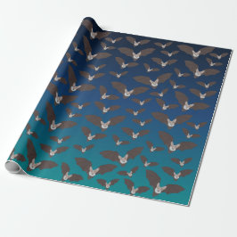 Papel De Presente Padrão de Bat de Spooky Bonito