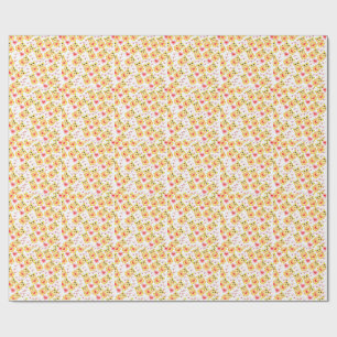 Papel De Presente Padrão de Berçário do Ursinho Coração