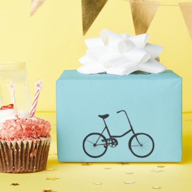Papel De Presente Padrão De Bicicleta De nascer A Cargo De Duas Roda (Festa de aniversário)