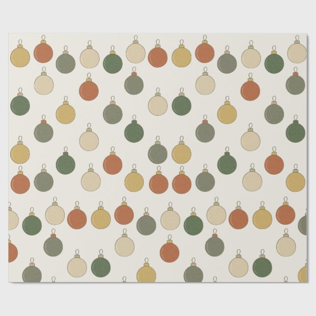 Papel De Presente Padrão de Bolas Redondas			 (Aberto)