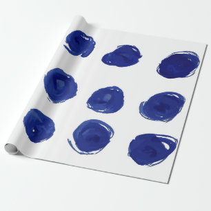 Papel De Presente Padrão de bolinhas sem costura pintadas à mão