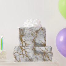 Padrão de Brilho Branco com Veio de Ouro em Mármor