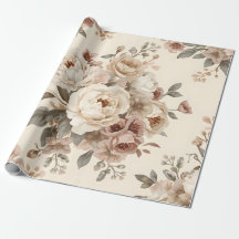 Padrão de Buquê Floral Vintage Romântico