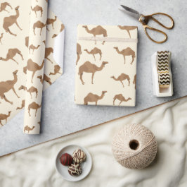 Papel De Presente Padrão de Camel Animal