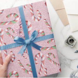 Papel De Presente Padrão de Caneta Adulta Divertida Rosa