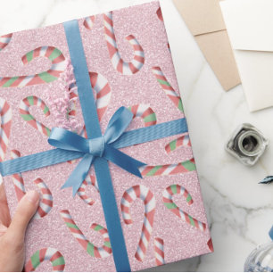 Papel De Presente Padrão de Caneta Adulta Divertida Rosa